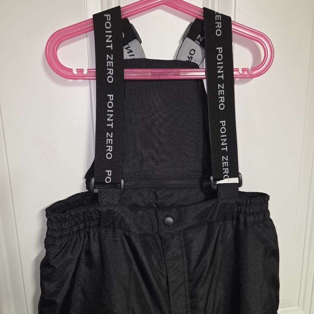 Point Zero Kids Black Snow Pants Size 12 Nwot